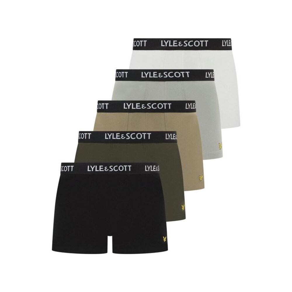 Lyle & Scott Mens Cotton Blend Underwear (Pack of 5) / Gray
